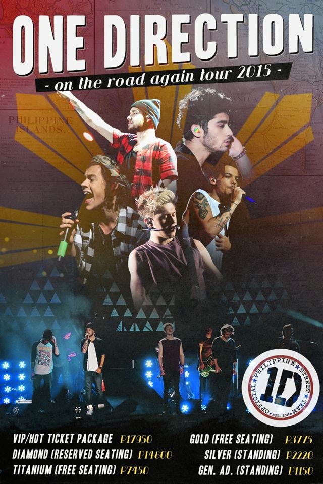 A Bloggers Diary One Direction On The Road Again Tour 2015 + Ticket